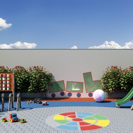 Perspectiva Ilustrada do Playground - Apartamento em Vila Mascote, São Paulo
