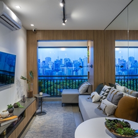 Living - Apartamento em Jardim Prudência , São Paulo