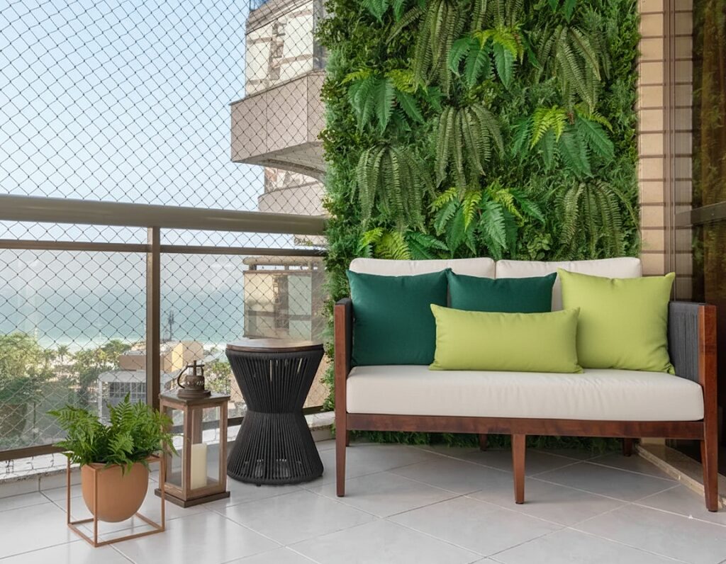 Jardim suspenso em apartamento