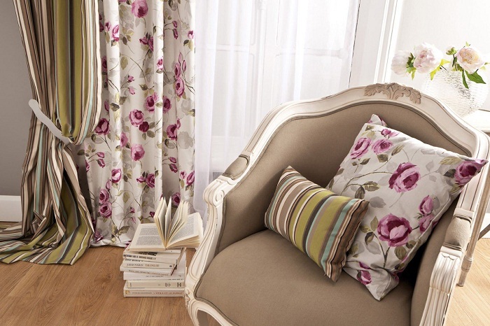 estampas florais pela casa