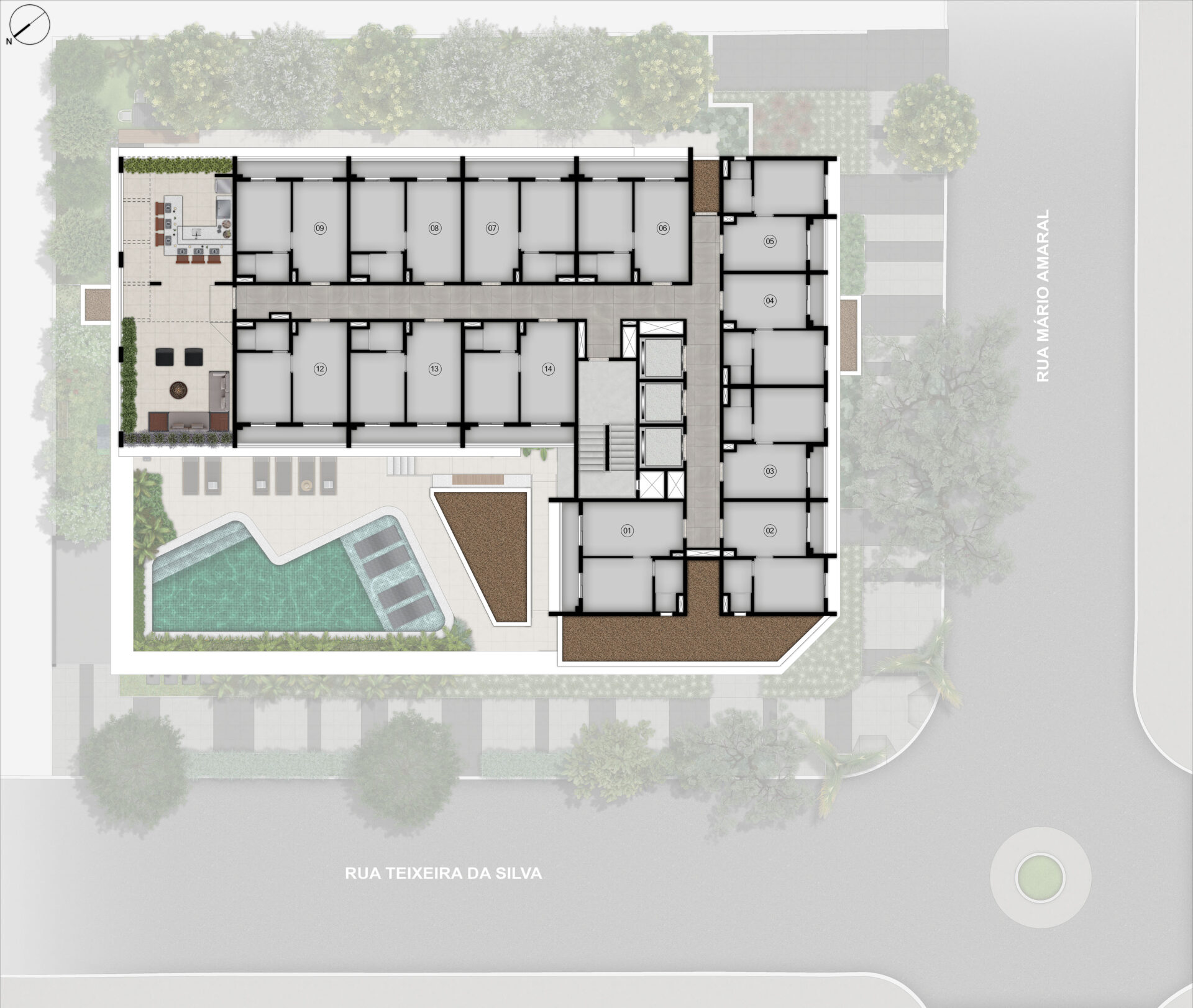 Implantação 13° Pavimento