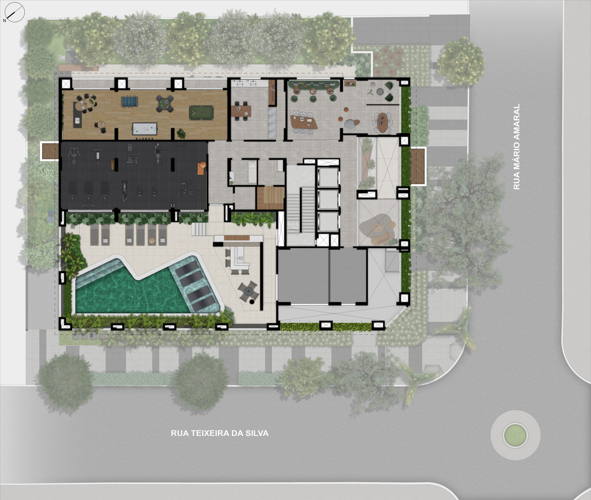 Implantação 1° Pavimento