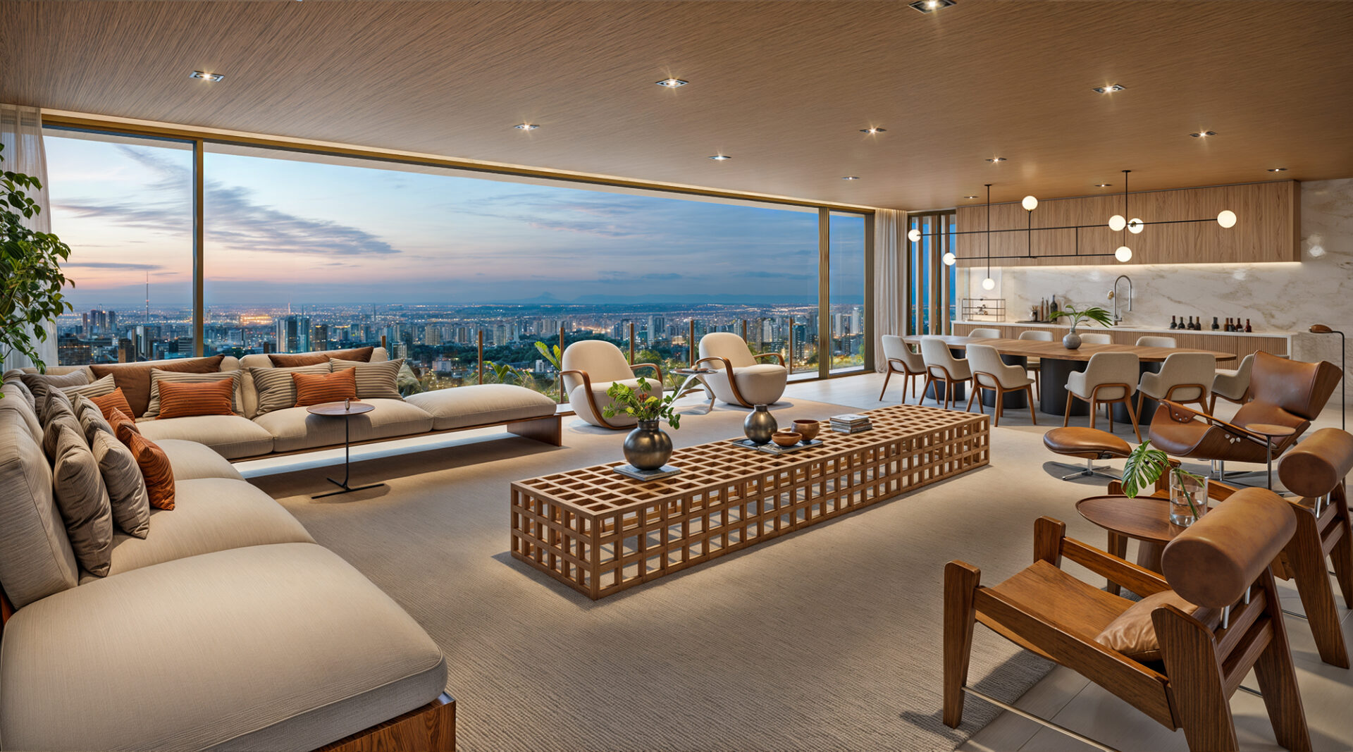 Apartamento 370m²- Living