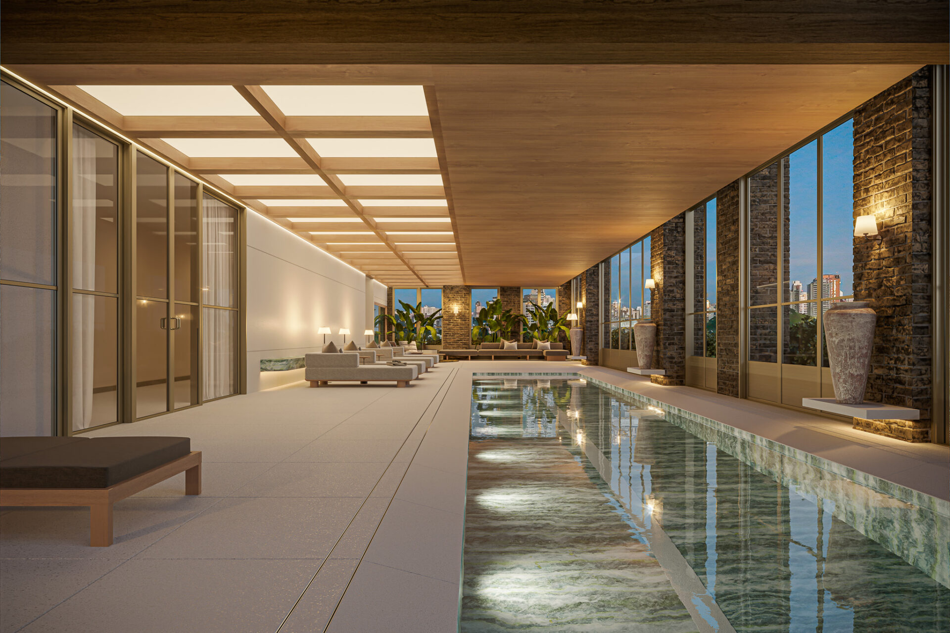 PISCINA COBERTA ADULTA — Vista Parque Ibirapuera