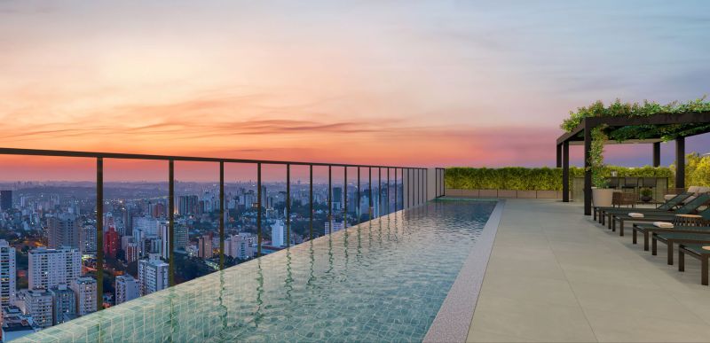 Piscina nos empreendimentos kallas