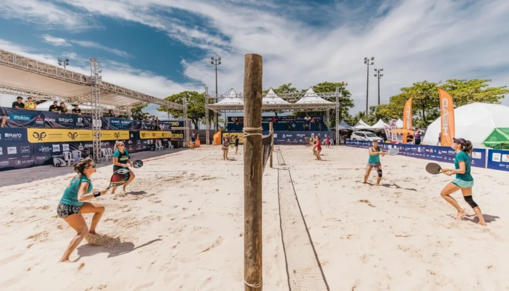 Esportes na praia da enseada - Guarujá