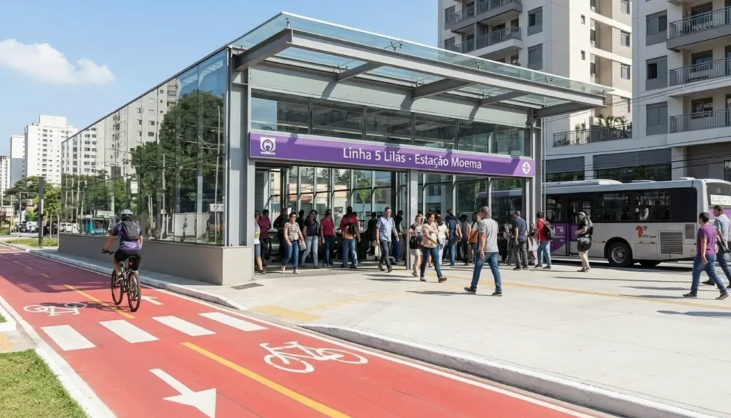 A excelente mobilidade urbana, com acesso à Linha Lilás do metrô e ciclovias, é um dos grandes atrativos de morar na Vila Clementino.